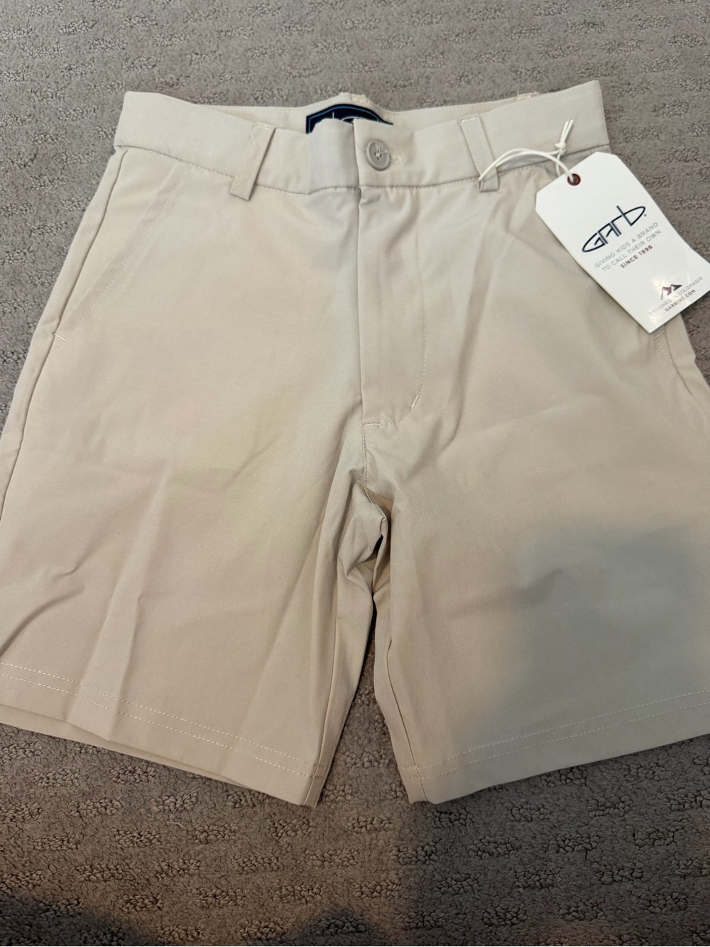 Boy’s Beige Performance Shorts